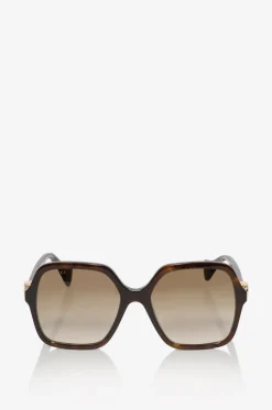 Quadratische Oversize-Sonnenbrille GG