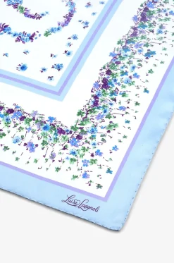 Quadratisches Seidentuch mit floralem Print Raggiro