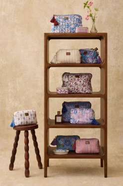 Rechteckige Clutch aus Baumwolle mit Fantasiemuster Teiki