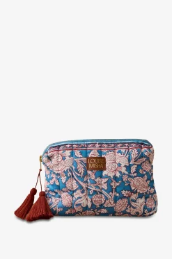 Rechteckige Clutch aus Baumwolle mit Blumenmuster Teiki