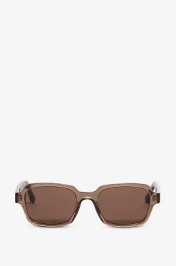 Rechteckige Sonnenbrille aus transparentem Acetat The Hustler II