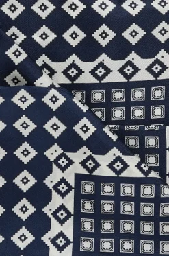 Rechteckiger Schal aus Seide mit geometrischem Print Ronchi