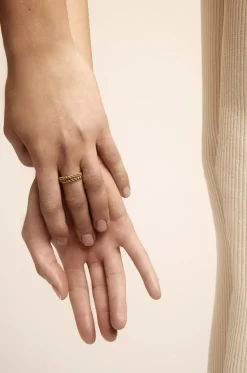 Ring aus Gelbgold und Diamanten Ava N°2