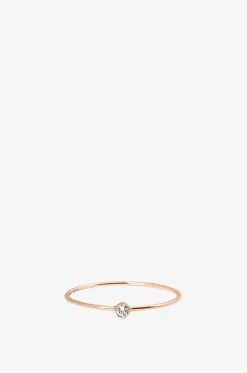 Ring aus Roségold und Diamant One