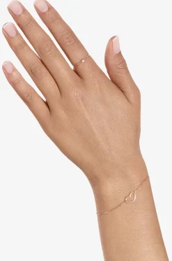 Ring aus Roségold und Diamant One