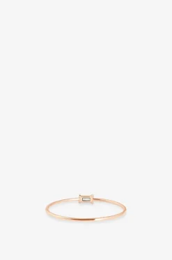 Roségold-Ring mit Diamant