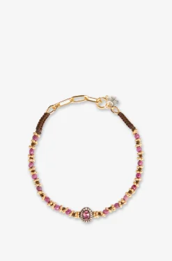 Rubin- und Turmalinarmband mit Diamanten Alhyka
