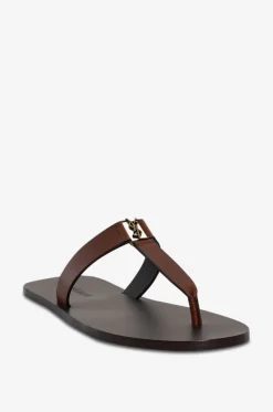 Sandalen aus glattem Leder Babylone