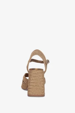 Sandalen aus Raffiabast Valle
