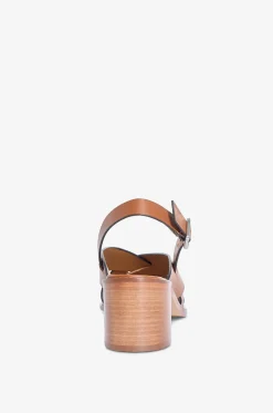Sandalen mit Blockabsatz aus Glattleder Glyde 60