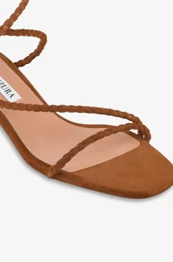 Sandalen mit Blockabsatz aus geflochtenem Leder Luca