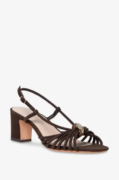 Sandalen mit Blockabsatz aus Wildleder Minna