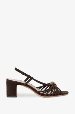 Sandalen mit Blockabsatz aus Wildleder Minna