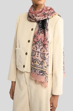 Schal aus Woll- und Kaschmirmischgewebe Boho Teppich