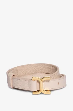 Schmaler Gürtel aus genarbtem Leder Marcie Small - 18 mm
