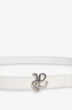 Schmaler Gürtel aus Saffianoleder New Silv - 2 cm