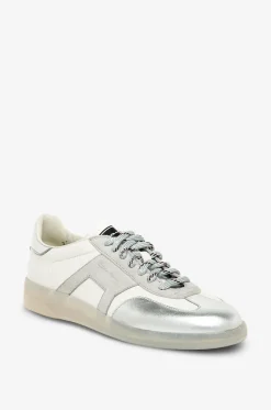 Schnür-Sneakers aus Metallic-Leder DBS Olymp
