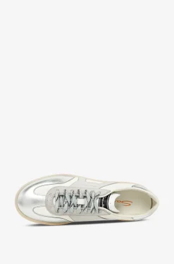 Schnür-Sneakers aus Metallic-Leder DBS Olymp