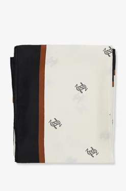 Seidentuch mit Monogramm-Print Ganbe