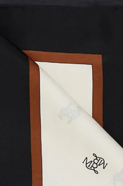 Seidentuch mit Monogramm-Print Ganbe