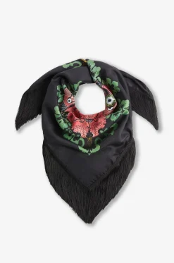 Seidentwill-Halstuch Reversible Fringe Bounty Placée