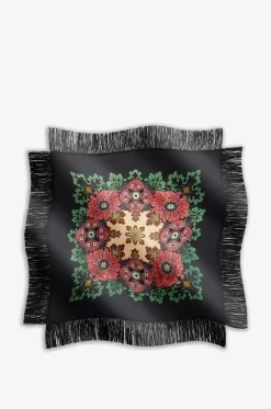 Seidentwill-Halstuch Reversible Fringe Bounty Placée