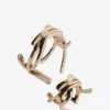 Set aus zwei goldenen Metall-Ohrmanschetten YSL Twist