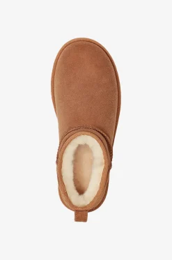 Shearling-gefütterte Wildlederstiefeletten W Classic Ultra Mini