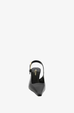 Slingback-Pumps aus Leder Lee 75