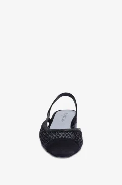 Slingback-Pumps aus Netzstoff Ninfa 40