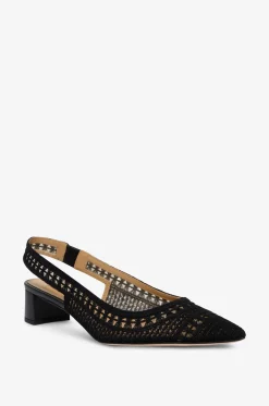 Slingpumps aus Häkelstoff Trieste 35