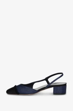 Slingpumps aus Segeltuch mit Fransen Acanto Farro