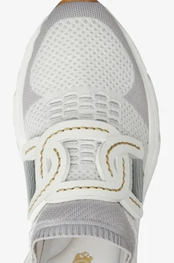 Slip-On-Strick-Sneakers mit Leder Kate