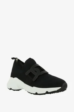 Slip-On-Strick-Sneakers mit Leder Kate