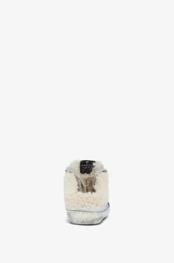 Sneaker-Clogs aus Metallic-Leder und Wildleder Super-Star Sabot