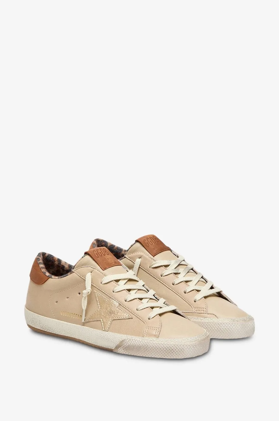 Sneakers aus gealtertem Leder Super-Star