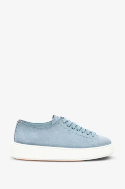 Sneakers mit Schnürung aus Wildleder Clean-Row