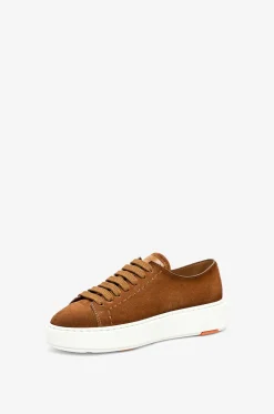 Sneakers mit Schnürung aus Wildleder Clean-Row