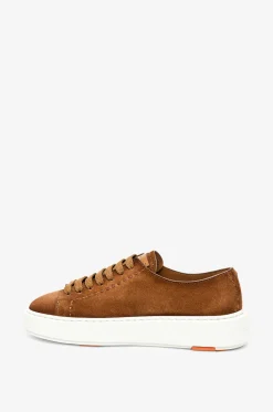 Sneakers mit Schnürung aus Wildleder Clean-Row