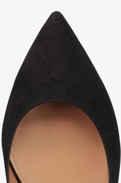 Spitze Ballerinas aus Wildleder Bow Tie
