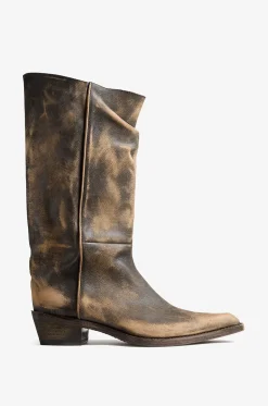 Stiefel aus Leder in Vintage-Optik Clive 25