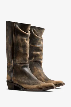 Stiefel aus Leder in Vintage-Optik Clive 25