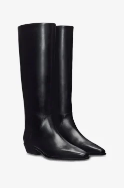 Stiefel mit kubanischem Absatz aus Glattleder Dominique 25