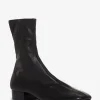Stiefeletten mit Blockabsatz aus Glanzleder Club