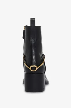 Stiefeletten mit Blockabsatz aus Leder Dakota 60