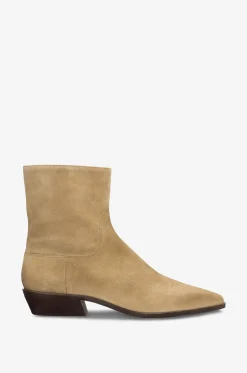 Stiefeletten mit kubanischem Absatz aus Wildleder Dominique 25