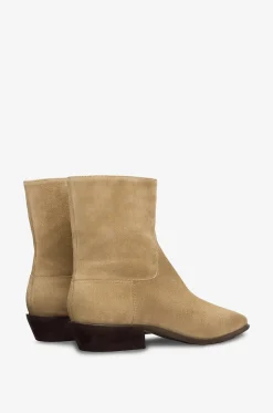 Stiefeletten mit kubanischem Absatz aus Wildleder Dominique 25