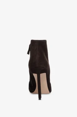 Stiefeletten mit Pfennigabsatz aus Wildleder Eva 105