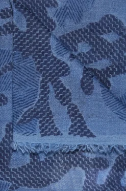 Stola aus Kaschmir Intarsia Camouflage