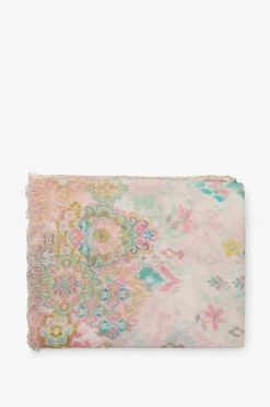 Stola mit Blumenmuster aus Kaschmir und Seide Poetica